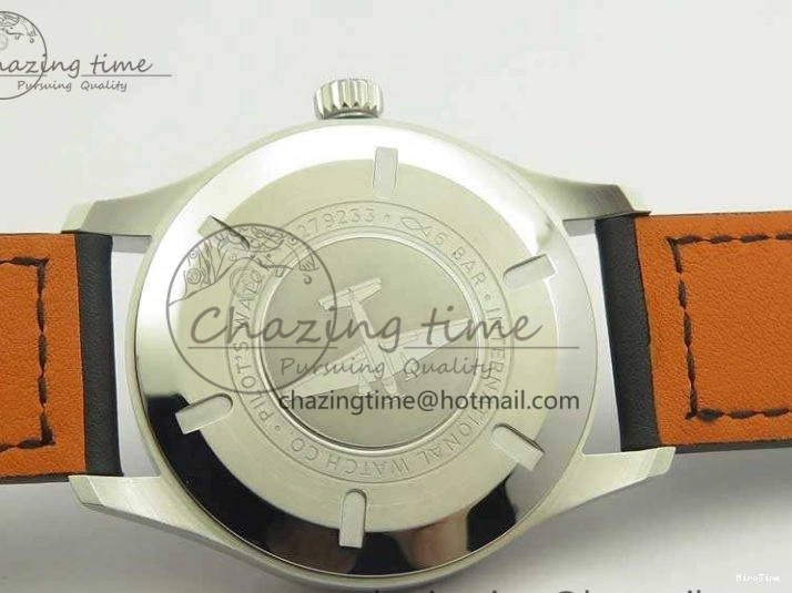 MIROTIME 0328 Efficient Mark XVIII Le Petit Prince IW327001 SS MKS 1:1 Best Edition White Dial On Leather Strap MIYOTA9015 V 7220